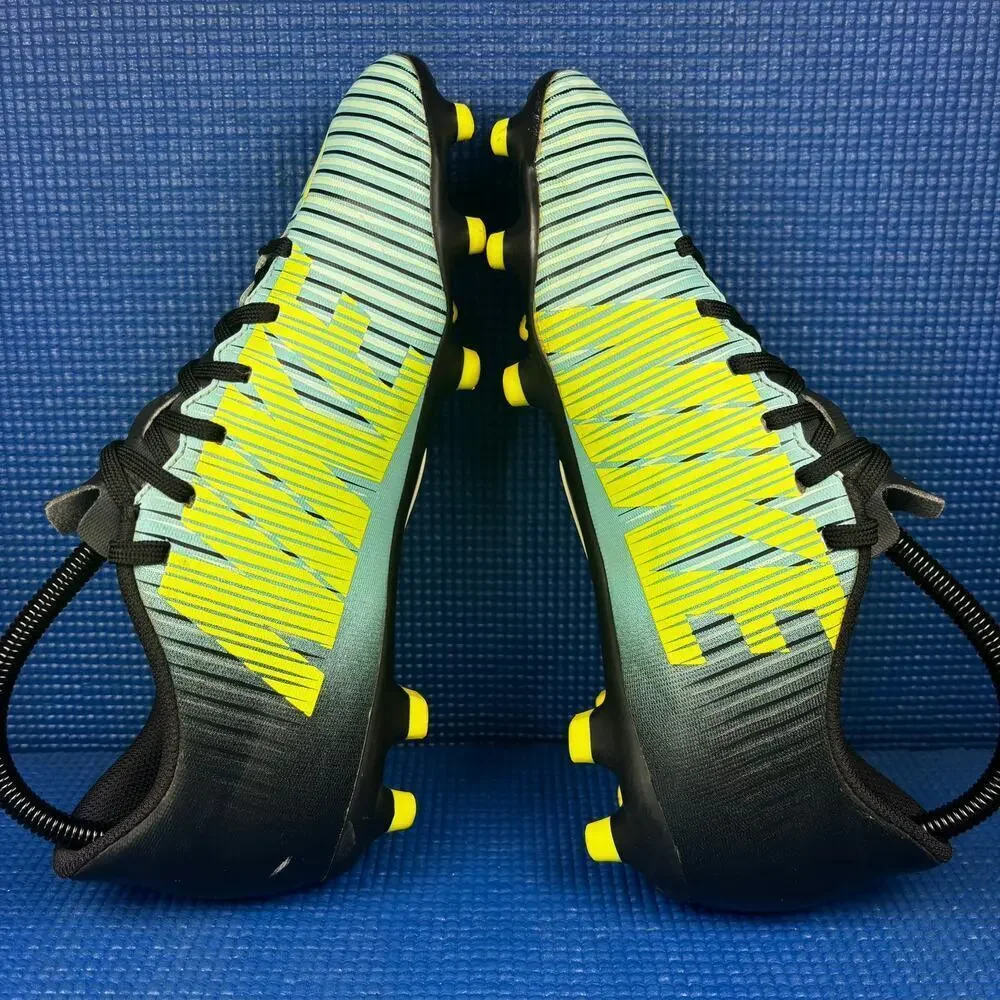 🔴 Nike Mercurial Vortex 3 Women`s Size 8.5 Blue Black Soccer Cleats 844245-400